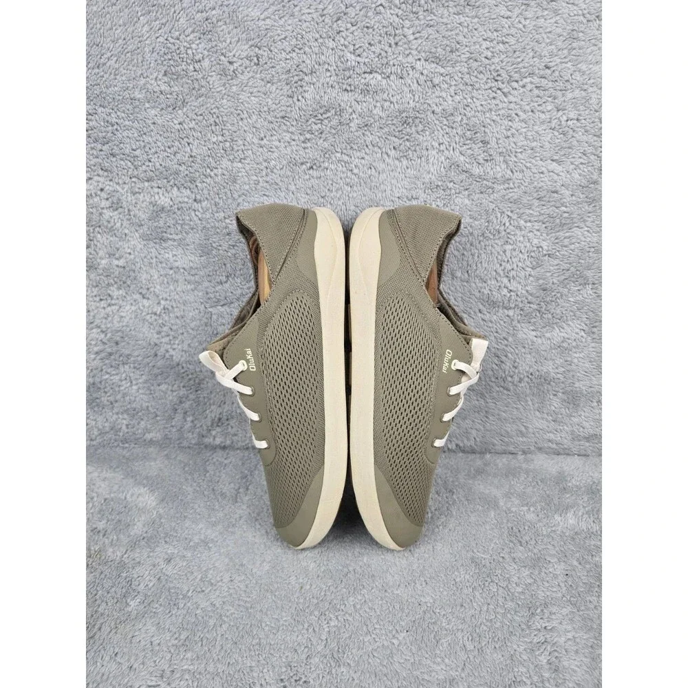 OluKai Moku Pae Men's Size 12 Olive Green Mesh Boat Shoes Sneakers 10472-1020